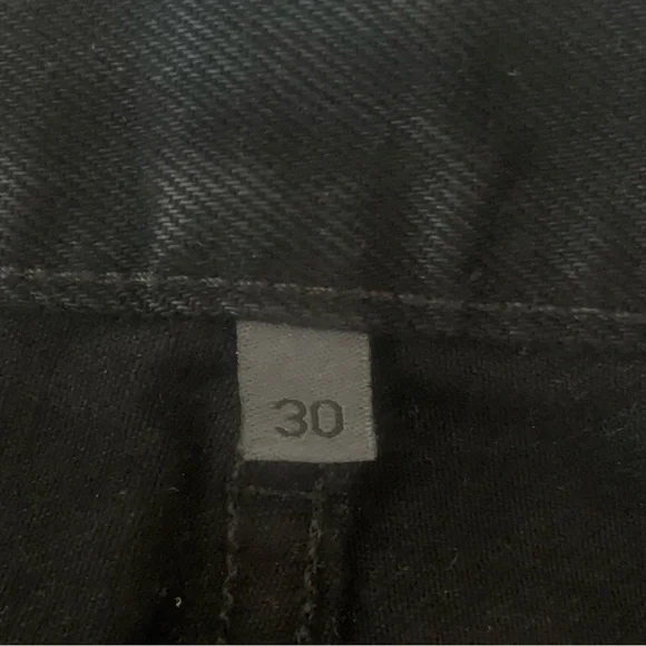 NWT CARMAR Emelia High Rise Black Straight Leg Crop Distressed Jeans Size 30 - Picture 13 of 13